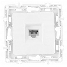 Розетка телефонная rj-11 без рамки arte milano am-217 217.51-1.white